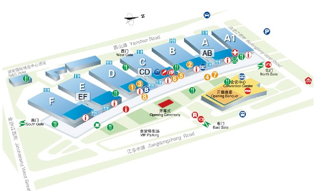 CCMT2012展馆图