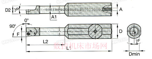 内冷却内孔车刀 内冷却内孔车刀