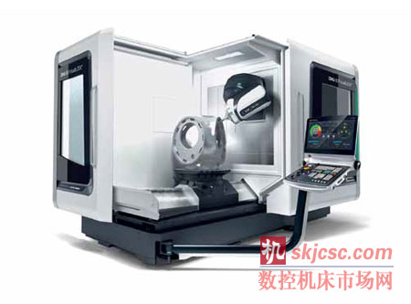 DMG MORI SEIKI的第四代DMU 80 P duoBLOCK®采用全新风格一致的设计,其独有的高性能提供最高端5轴加工性能 DMG MORI SEIKI的第四代DMU 80 P duoBLOCK®采用全新风格一致的设计,其独有的高性能提供最高端5轴加工性能