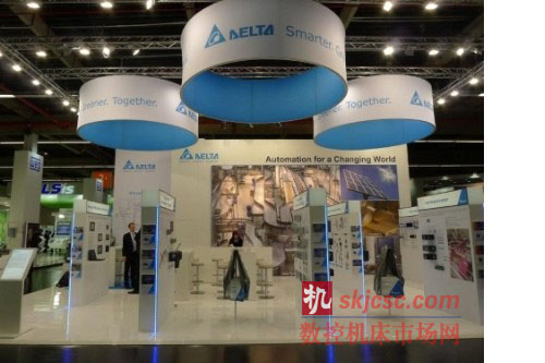 品牌形象鲜明的台达工业自动化展台