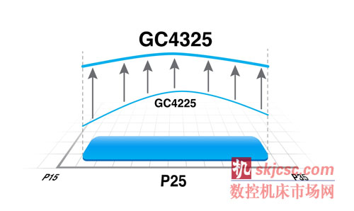 ISO P25钢件车削整个范围内，可加工性等级明显不同。工件可以是棒材、管材、锻件、铸件、轧制、拉延、未处理、调质和预加工工件。