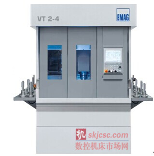 图5:四轴 VT 2-4 倒立式轴类件加工车床可加工最大直径为 100 mm,长度为 400 mm 的工件 图5:四轴 VT 2-4 倒立式轴类件加工车床可加工最大直径为 100 mm,长度为 400 mm 的工件
