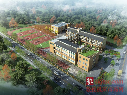 图五“龙门乡台达阳光初级中学”效果图