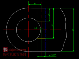 图2 车桥销孔交叉孔尺寸