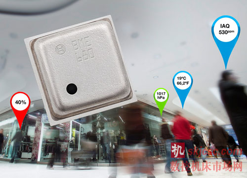 微机电传感器BME680 - 全球首款集压力传感器，湿度传感器，室内空气质量传感器于一体的环境传感器-