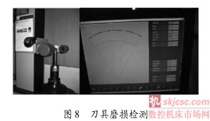 图 8 刀具磨损检测